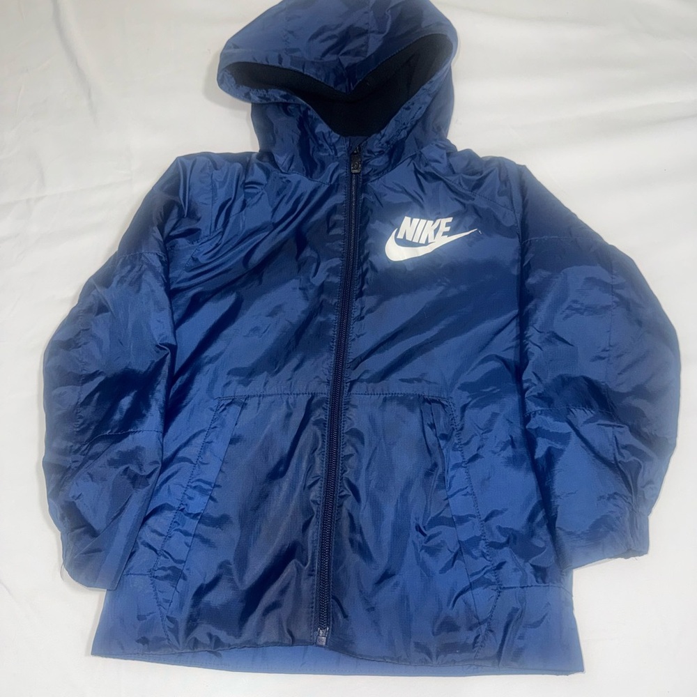 Nike Kids' Blue Hooded Jacket size small